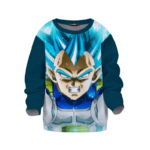 Dragon Ball Z Blue Vegeta Angry Cool Kids Sweatshirt