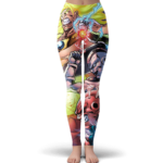 Dragon Ball Z Broly And The Villains Comic Style Yoga Pants