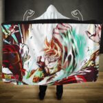 Dragon Ball Z Broly Pov Beatdown By Son Goku Hooded Blanket