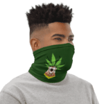 Dragon Ball Z Broly Weed Green Face Covering Neck Gaiter