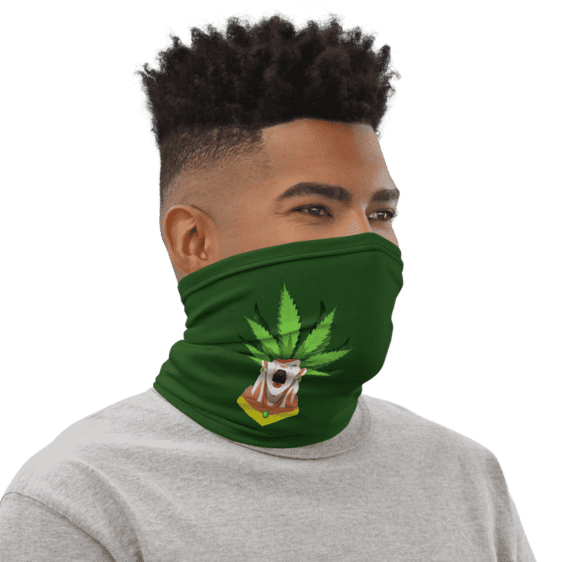 Dragon Ball Z Broly Weed Green Face Covering Neck Gaiter