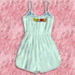 Dragon Ball Z Bulma And Vegeta Walking Together Cute Romper