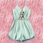 Dragon Ball Z Bulma And Vegeta Walking Together Cute Romper