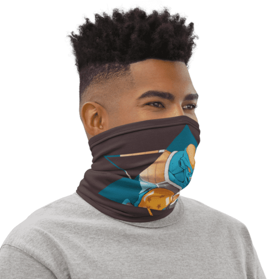 Dragon Ball Z Burter Cool Art Brown Face Covering Neck Gaiter