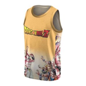 Dragon Ball Z Buu x Son Family Orange NBA Jersey