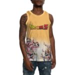Dragon Ball Z Buu x Son Family Orange NBA Jersey