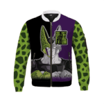 Dragon Ball Z Cell inspired Pattern Awesome Bomber Jacket