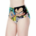 Dragon Ball Z Chibi Vegeta And Bulma Women's High Waist Brief