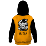 Dragon Ball Z Classic Goku Black Orange Kids Hoodie Back