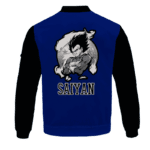 Dragon Ball Z Classic Vegeta Black Blue Bomber Jacket