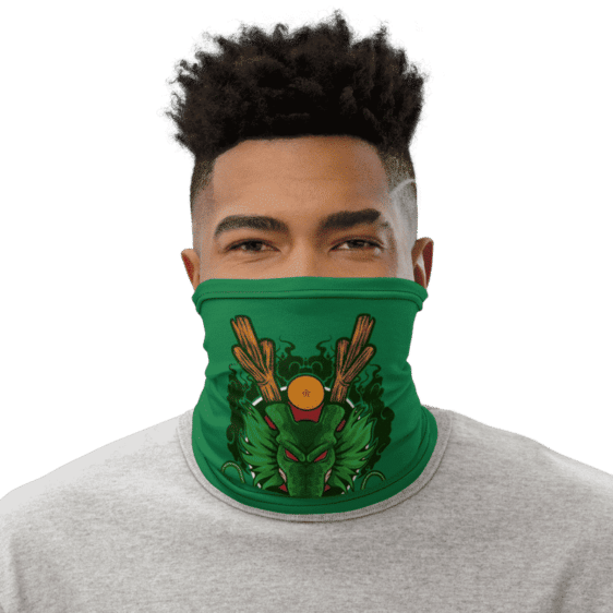 Dragon Ball Z Cool Shenron Green Face Covering Neck Gaiter