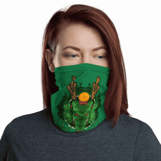 Dragon Ball Z Cool Shenron Green Face Covering Neck Gaiter