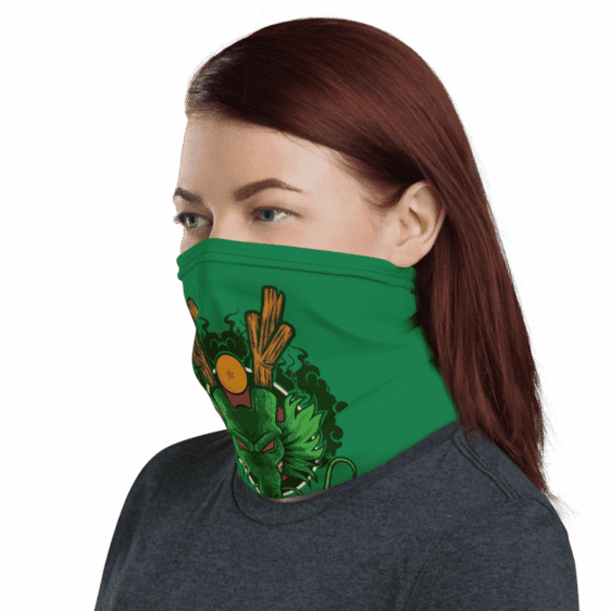 Dragon Ball Z Cool Shenron Green Face Covering Neck Gaiter