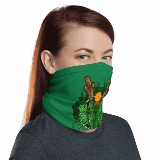 Dragon Ball Z Cool Shenron Green Face Covering Neck Gaiter