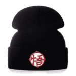 Dragon Ball Z Embroidered Goku Kanji Black Streetwear Beanie