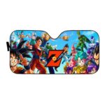 Dragon Ball Z Family Main Characters Windshield Sun Shade