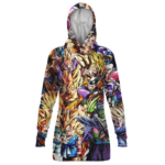 Dragon Ball Z Family Of Characters Awesome Hoodie Dress