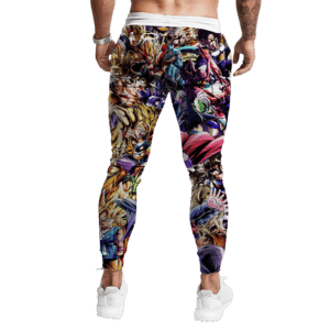 Dragon Ball Z Family Of Characters Cool Dope Tracksuit Bottoms