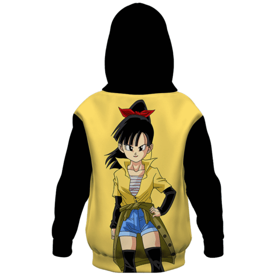 Dragon Ball Z Fierce Note Game Face On Kids Hoodie Back