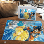 Dragon Ball Z Flying Goku And Piccolo Amazing Portrait Puzzle