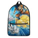 Dragon Ball Z Flying Goku And Piccolo Awesome Canvas Backpack