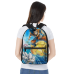 Dragon Ball Z Flying Goku And Piccolo Awesome Canvas Backpack
