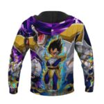 Dragon Ball Z Furious Great Ape & Vegeta Violet Hoodie