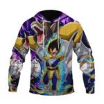 Dragon Ball Z Furious Great Ape & Vegeta Violet Hoodie