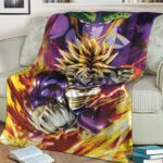 Dragon Ball Z Future Trunks Super Saiyan Armor Cell Dope Fleece Blanket