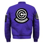 Dragon Ball Z Futuristic Capsule Inc Blue Varsity Jacket