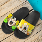 Dragon Ball Z Gogeta And Gohan Super Saiyan Flat Design Dope Slide Slippers