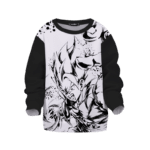 Dragon Ball Z Gogeta Artistic Anime Line Art Awesome Kids Sweatshirt