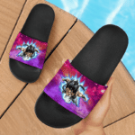 Dragon Ball Z Gogeta Base Form Galactic Background Dope Slide Slippers