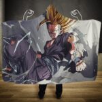 Dragon Ball Z Gohan Super Saiyan 2 Cell Saga Hooded Blanket