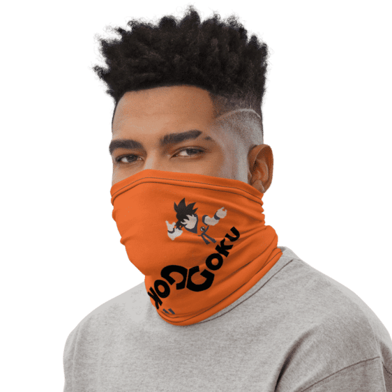 Dragon Ball Z Goku Art Orange Face Covering Neck Gaiter