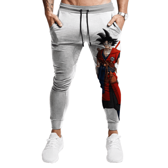 Dragon Ball Z Goku Base Form Cool Red Costume Minimalist Joggers