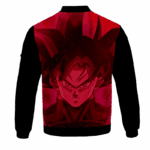 Dragon Ball Z Goku Black Awesome Red Bomber Jacket - back