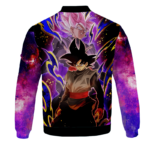 Dragon Ball Z Goku Black Super Saiyan Rose Galaxy Purple Bomber Jacket
