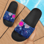 Dragon Ball Z Goku Black Super Saiyan Rose Sinister Pose Slide Footwear