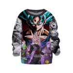 DBZ Goku Blue Zamasu Hit & Goku Black Cool Aura Kids Sweater