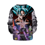 DBZ Goku Blue Zamasu Hit & Goku Black Cool Aura Kids Sweater