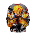 Dragon Ball Z Goku Charged-Up Awesome Artwork Kids Sweatshirt
