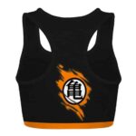 Dragon Ball Z Goku Kanji Black Orange Powerful Sports Bra