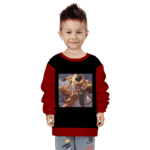 Dragon Ball Z Goku Blue Kicks Golden Frieza Kids Sweatshirt
