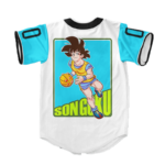Dragon Ball Z Goku Playing Ball Art Baseball Jersey