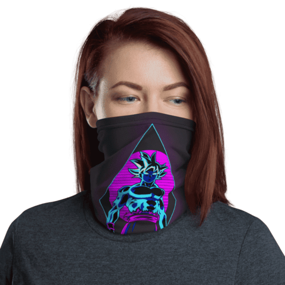 Dragon Ball Z Goku Retro Style Face Covering Neck Gaiter