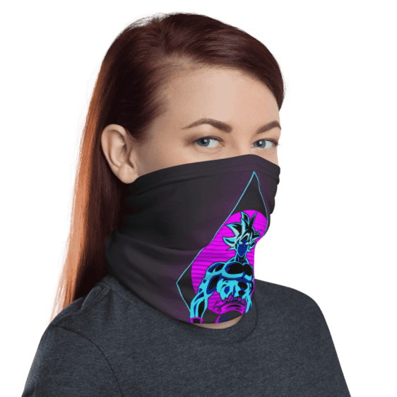 Dragon Ball Z Goku Retro Style Face Covering Neck Gaiter