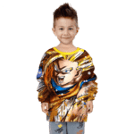 DBZ Gohan Super Saiyan Awesome Art Kids Sweatshirt