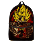 Dragon Ball Z Goku SSJ2 Kamehameha Red Art Backpack