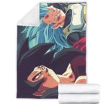 Dragon Ball Z Goku SSJ4 Vegeta Super Saiyan Blue Fan Art Blanket